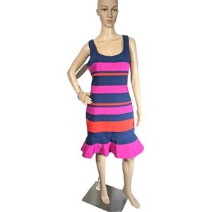 Belle Badgley Mischka Women's Size 10 Fit And Flare Dress Knee Length